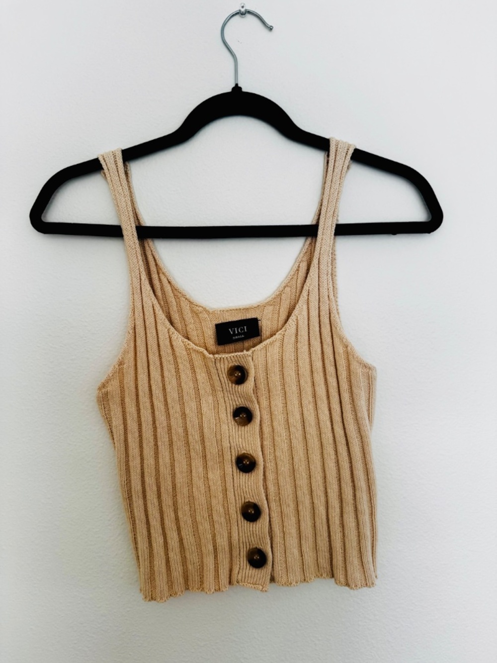 Vici Ribbed Tank - Picture 2 of 6